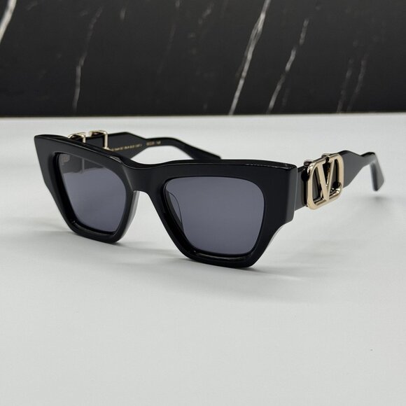 NEW VALENTINO VLS-166A GREY BLACK CAT EYE SUNGLASSES VALENTINO main image 9